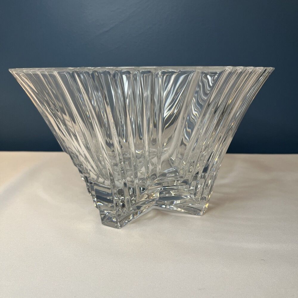 JG Durand Cristal d’Arques Manhattan Crystal Bowl 10” Heavy French Cut